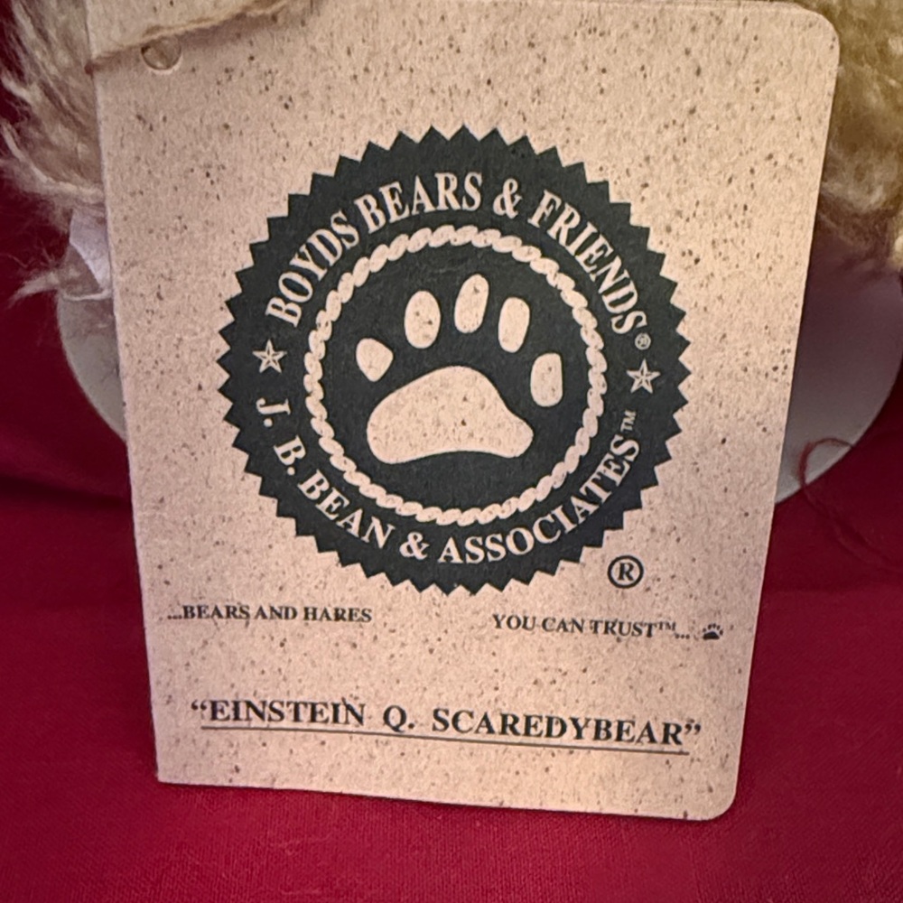 Boyds Bears Scarecrow Autumn Bear with Tags - Picture 8 of 10